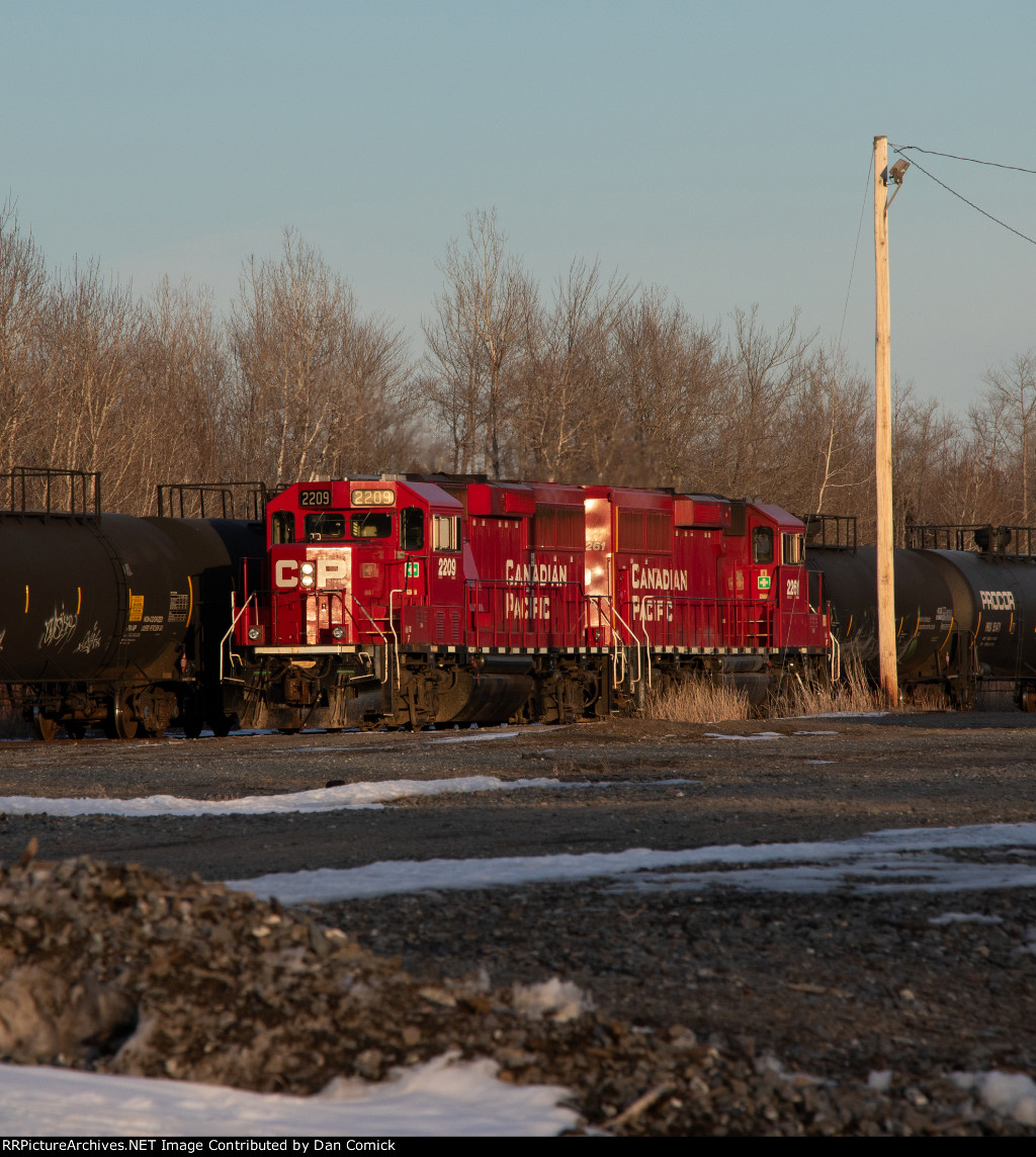 CP 2209 & CP 2261 at Northern Maine Jct. 